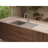 Мойка OMOIKIRI YASUGATA 100-PL Tetogranit/платина 4993851