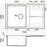 Мойка OMOIKIRI SUMI 79-PL Tetogranit/платина 4993667