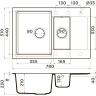 Мойка OMOIKIRI DAISEN 78-2T-BL Tetogranit/черный 4993535